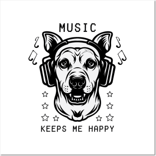 Music Keeps Me Happy Posters and Art